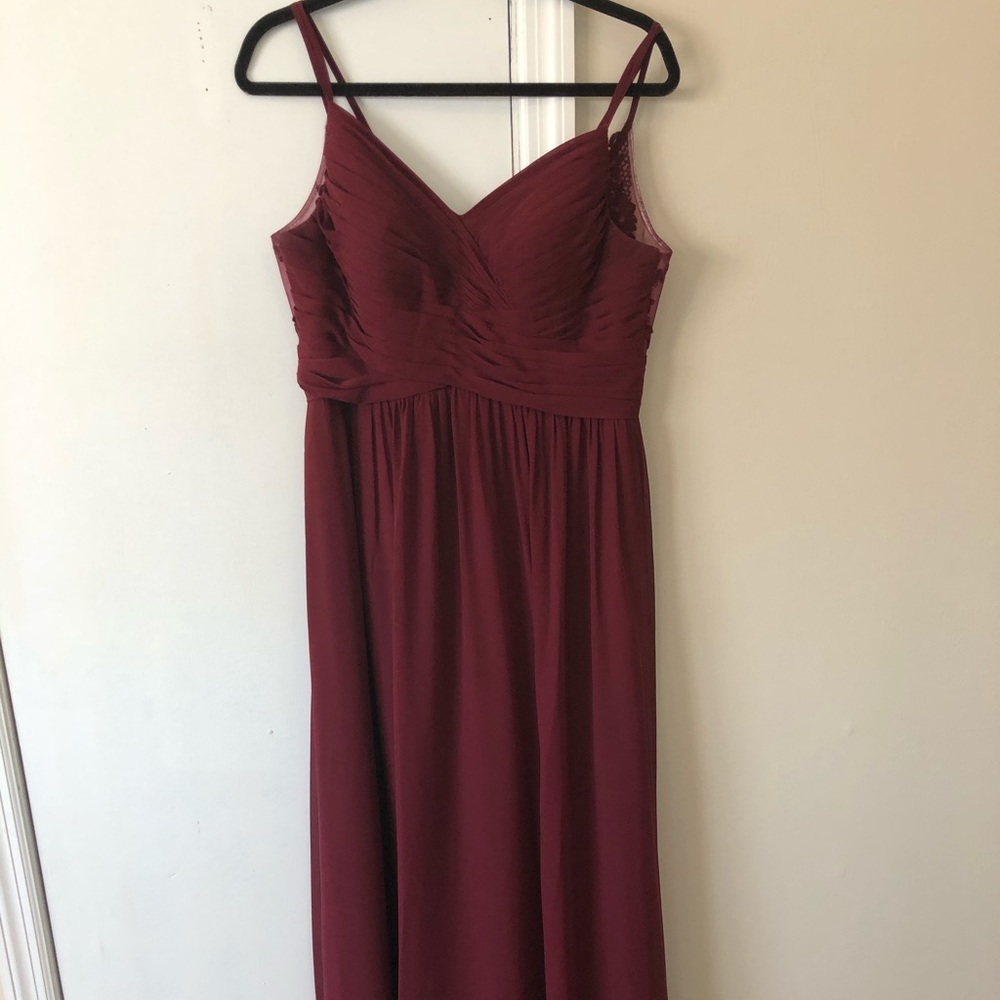 Azazie bridesmaid dress BLAKE in Cabernet